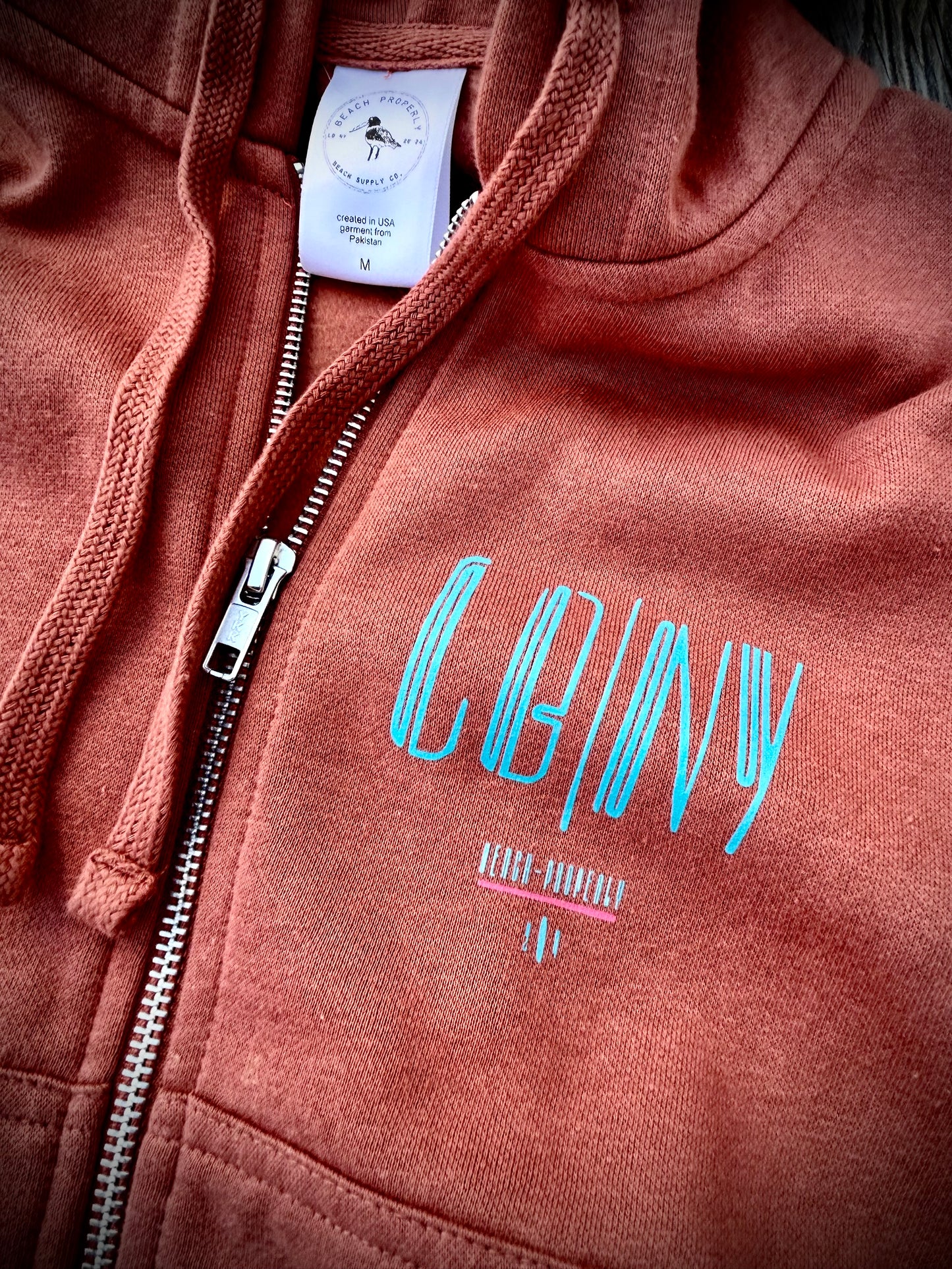 The "LBNY/CODA"- Womens Zip crop Hoodie