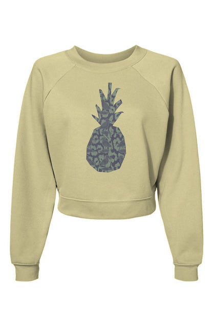 The "Pineapple"- Womens Raglan Pullover Fleece Sweatshirt