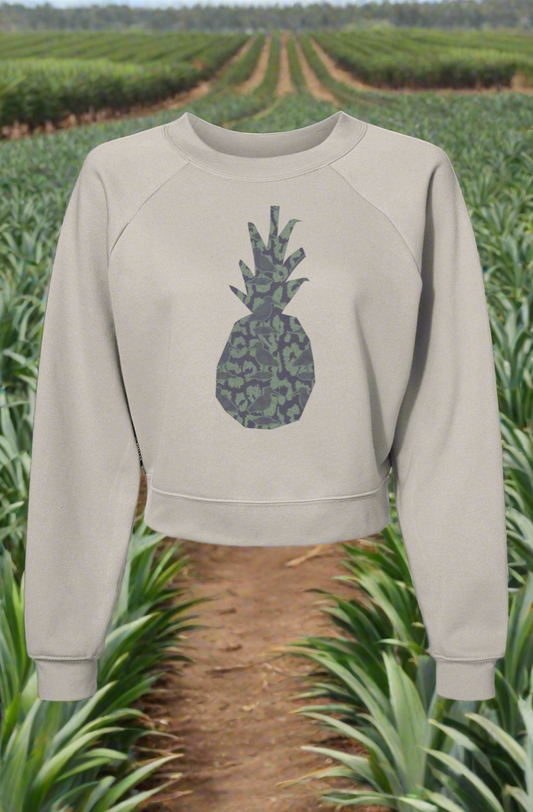 The "Pineapple"- Womens Raglan Pullover Fleece Sweatshirt