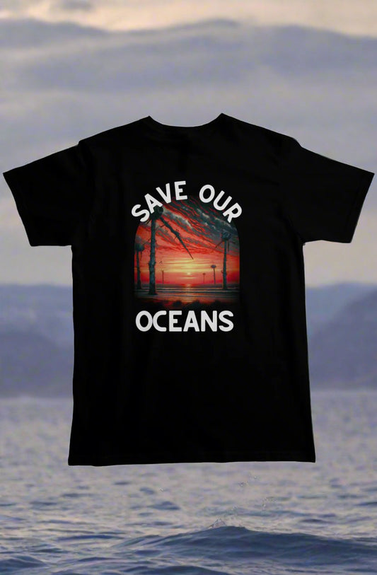 SAVE OUR OCEANS- organic cotton Heavyweight T Shirt